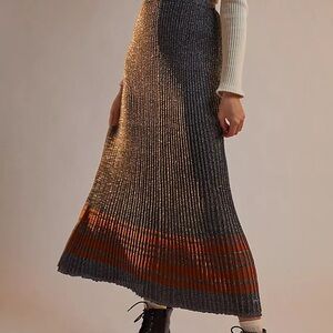 Sandro metallic pleated skirt size 0